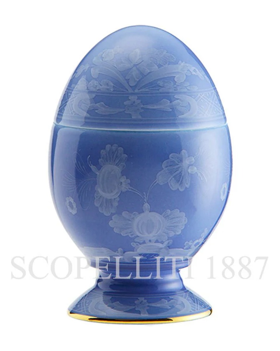 GINORI 1735 Small 커버ED 에그 오리엔트E Italiano Pervinca Ginori 1735 Small Covered Egg Oriente Italiano Pervinca 01346