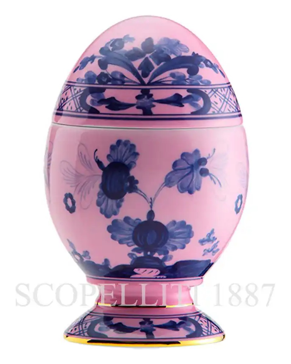 GINORI 1735 Small 커버ED 에그 오리엔트E Italiano Azalea Ginori 1735 Small Covered Egg Oriente Italiano Azalea 01349