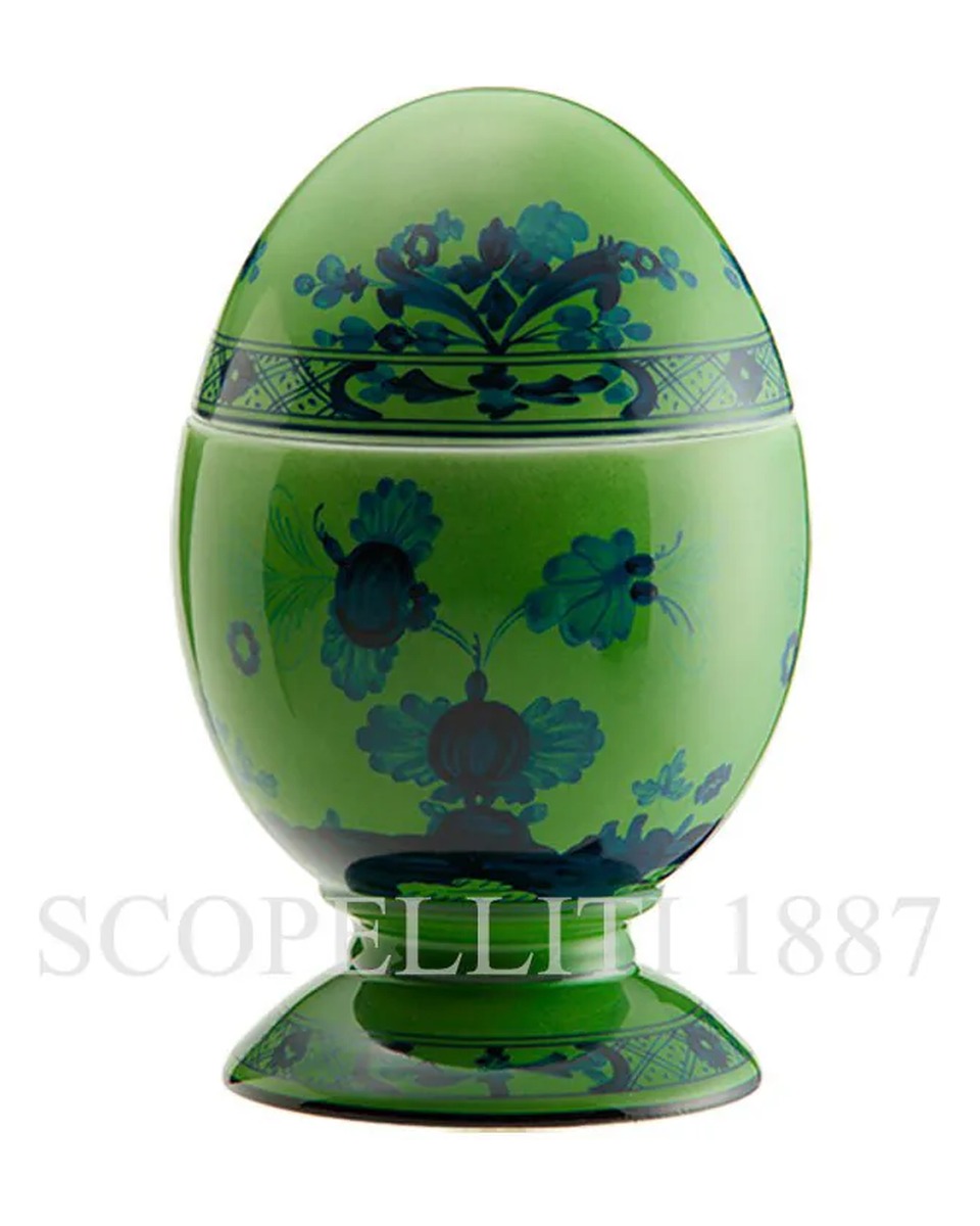 GINORI 1735 Small 커버ED 에그 오리엔트E Italiano Vermiglio Ginori 1735 Small Covered Egg Oriente Italiano Vermiglio 01350