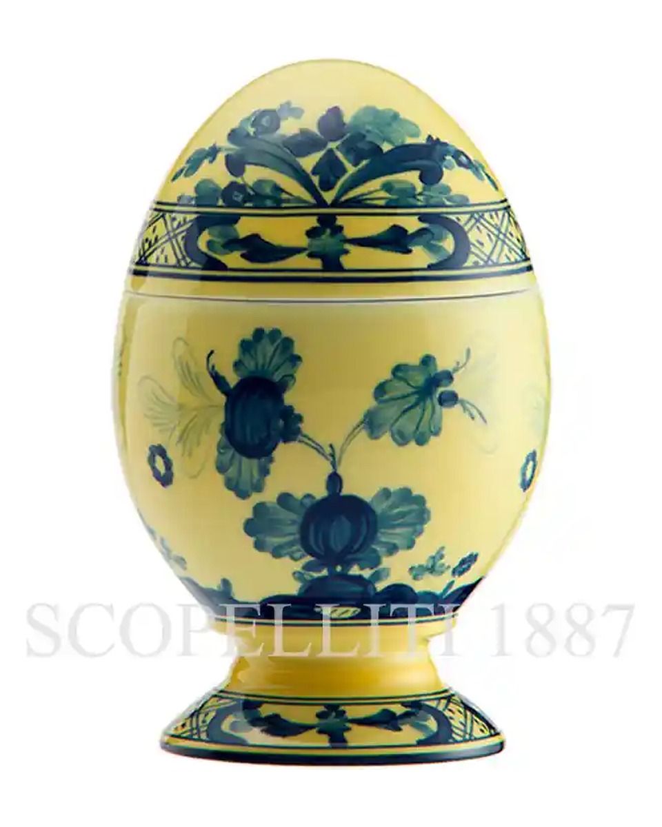 GINORI 1735 Small 커버ED 에그 오리엔트E Italiano Citrino Ginori 1735 Small Covered Egg Oriente Italiano Citrino 01353