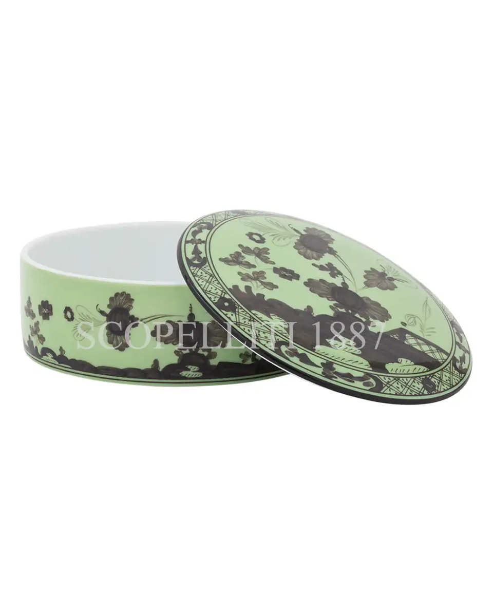 GINORI 1735 Round Box With Lid 오리엔트E Italiano Cipria Ginori 1735 Round Box With Lid Oriente Italiano Cipria 01420