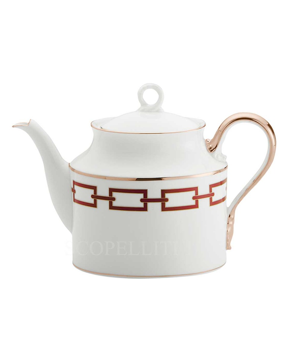 GINORI 1735 Ginori Round Box Catene Red Ginori 1735 Ginori Round Box Catene Red 01424