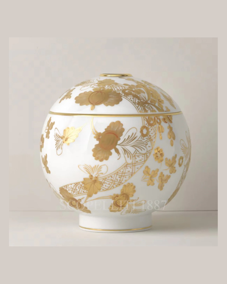 GINORI 1735 Pharmacy 화병 꽃병 With Lid 오리엔트E Italiano Vermiglio Ginori 1735 Pharmacy Vase With Lid Oriente Italiano Vermiglio 01473 1/2