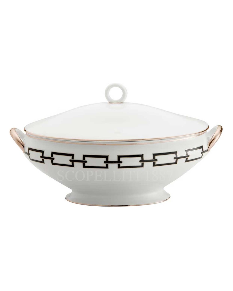 GINORI 1735 Ginori 화병 꽃병 48 cm Catene 블랙 Ginori 1735 Ginori Vase 48 cm Catene Black 01522