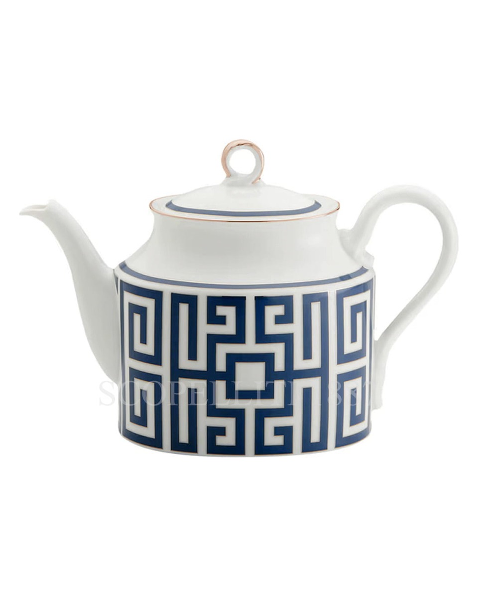 GINORI 1735 티포트 Labirinto 블루 Ginori 1735 Teapot Labirinto Blue 01629