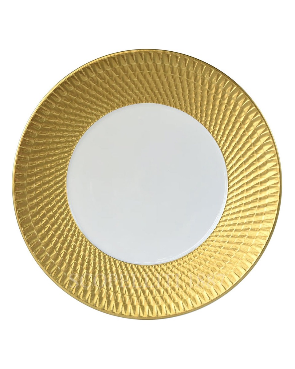 BERNARDAUD Service 접시 Twist 골드 Bernardaud Service Plate Twist Gold 01640