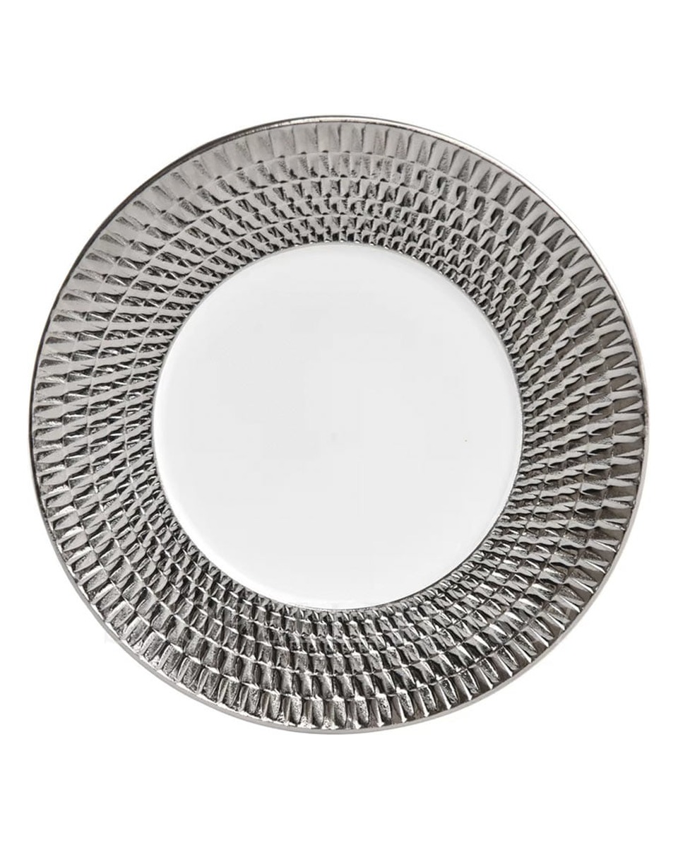 BERNARDAUD 브레드/버터 접시 Twist Platinum Bernardaud Bread and Butter Plate Twist Platinum 01642