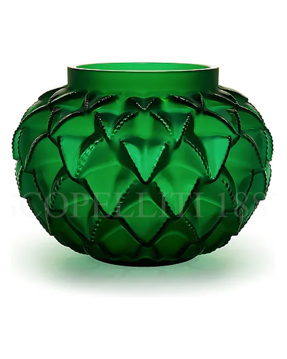 LALIQUE Languedoc Small 화병 꽃병 그린 Lalique Languedoc Small Vase Green 01794 1/3