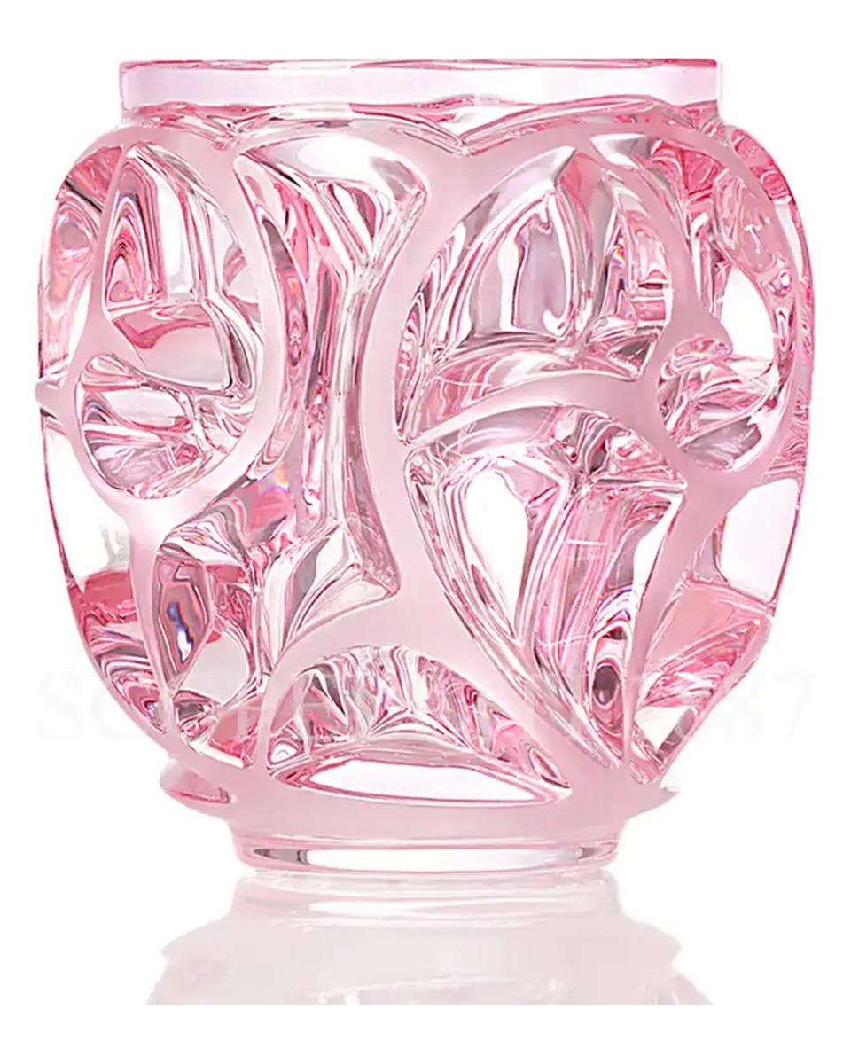 LALIQUE Tourbillons Small 화병 꽃병 블랙 Lalique Tourbillons Small Vase Black 01801 1/2