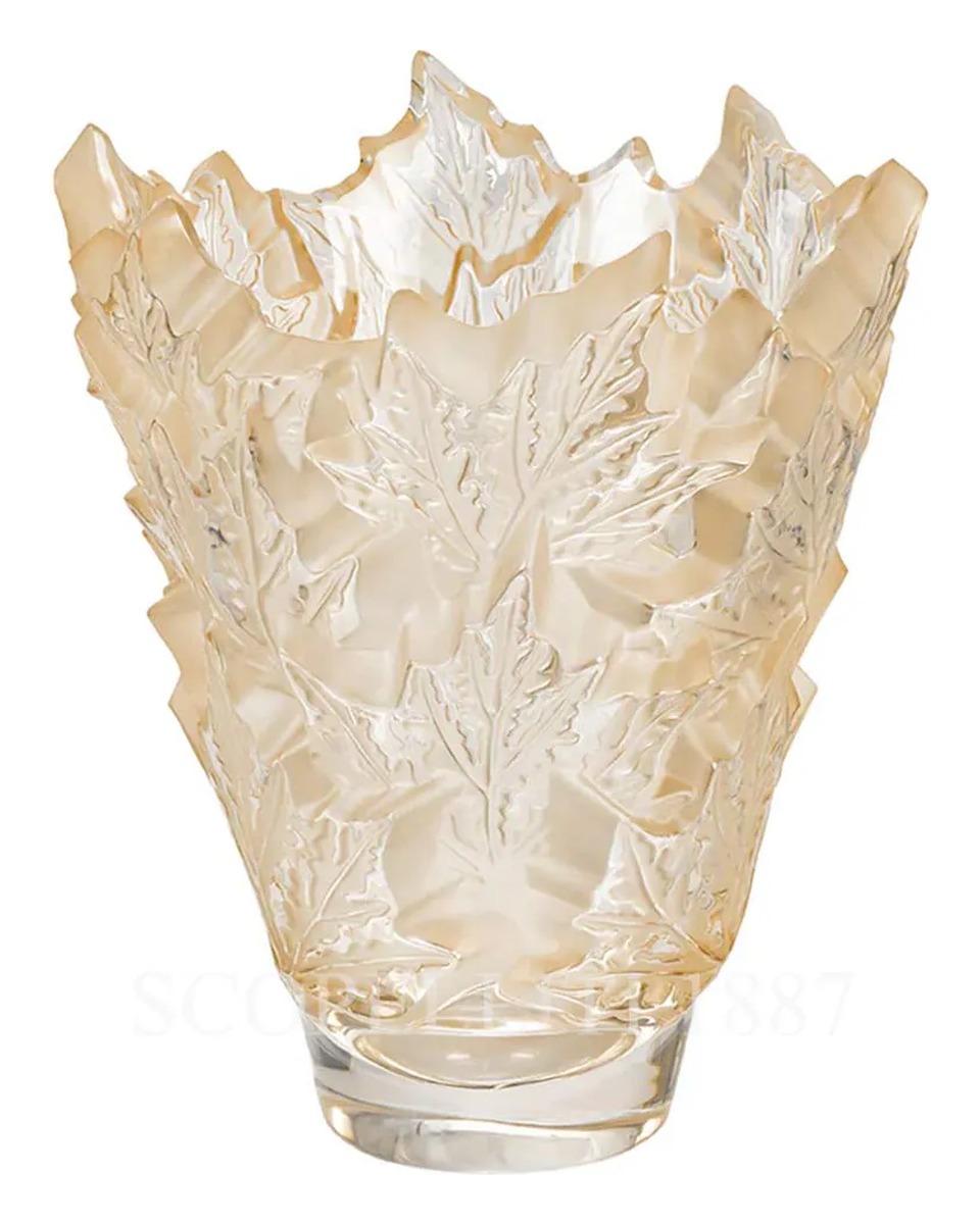 LALIQUE Champs-Elysees 화병 꽃병 골드 Luster Lalique Champs-Elysees Vase Gold Luster 01809