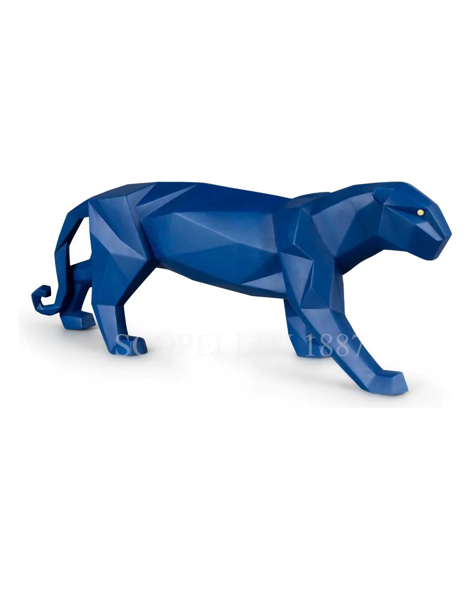 LLADROE Panther Figurine 블루 Matte LladrOE Panther Figurine Blue Matte 01923