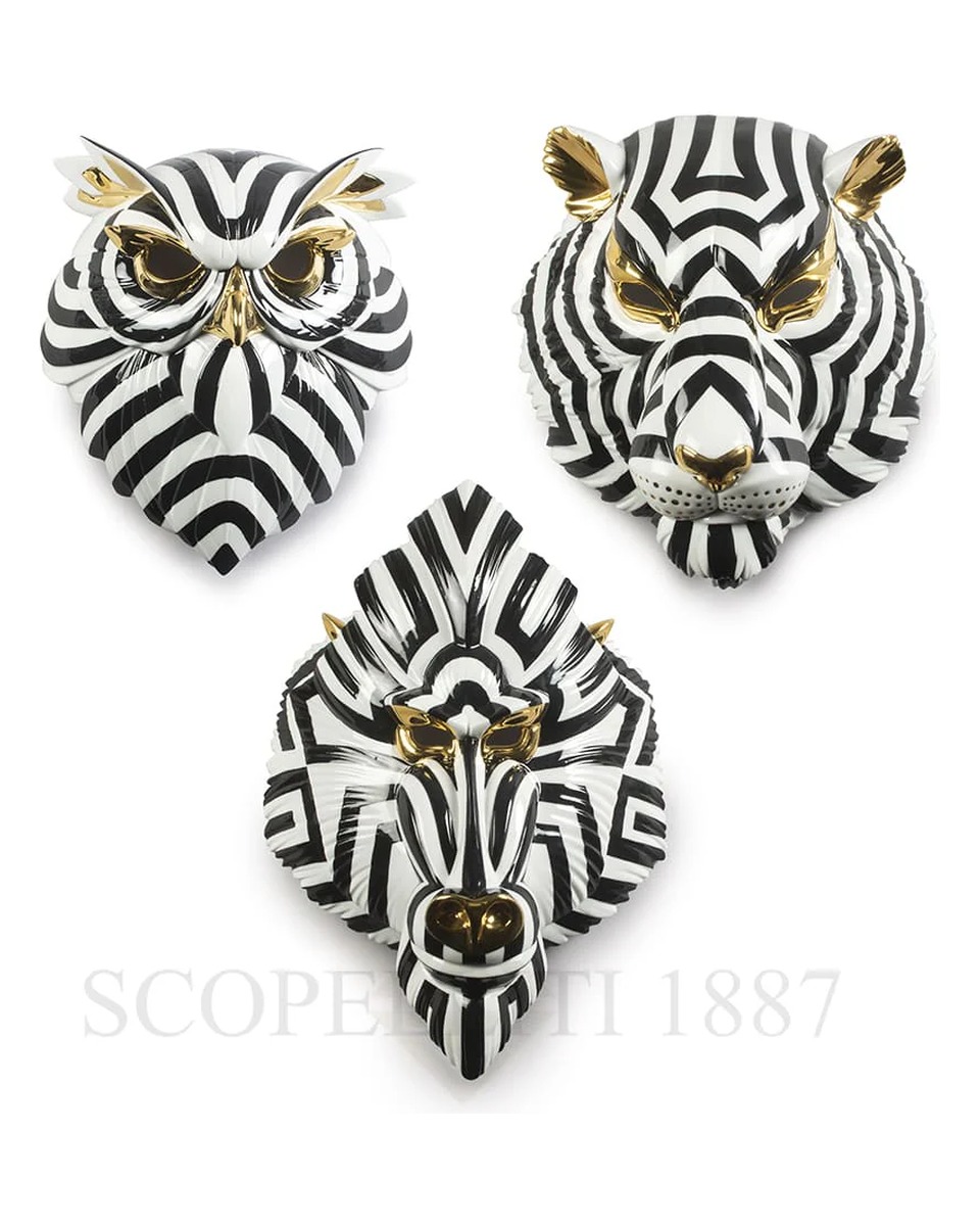 LLADROE Set of 3 Animal Masks Fierce Portraits LladrOE Set of 3 Animal Masks Fierce Portraits 01930