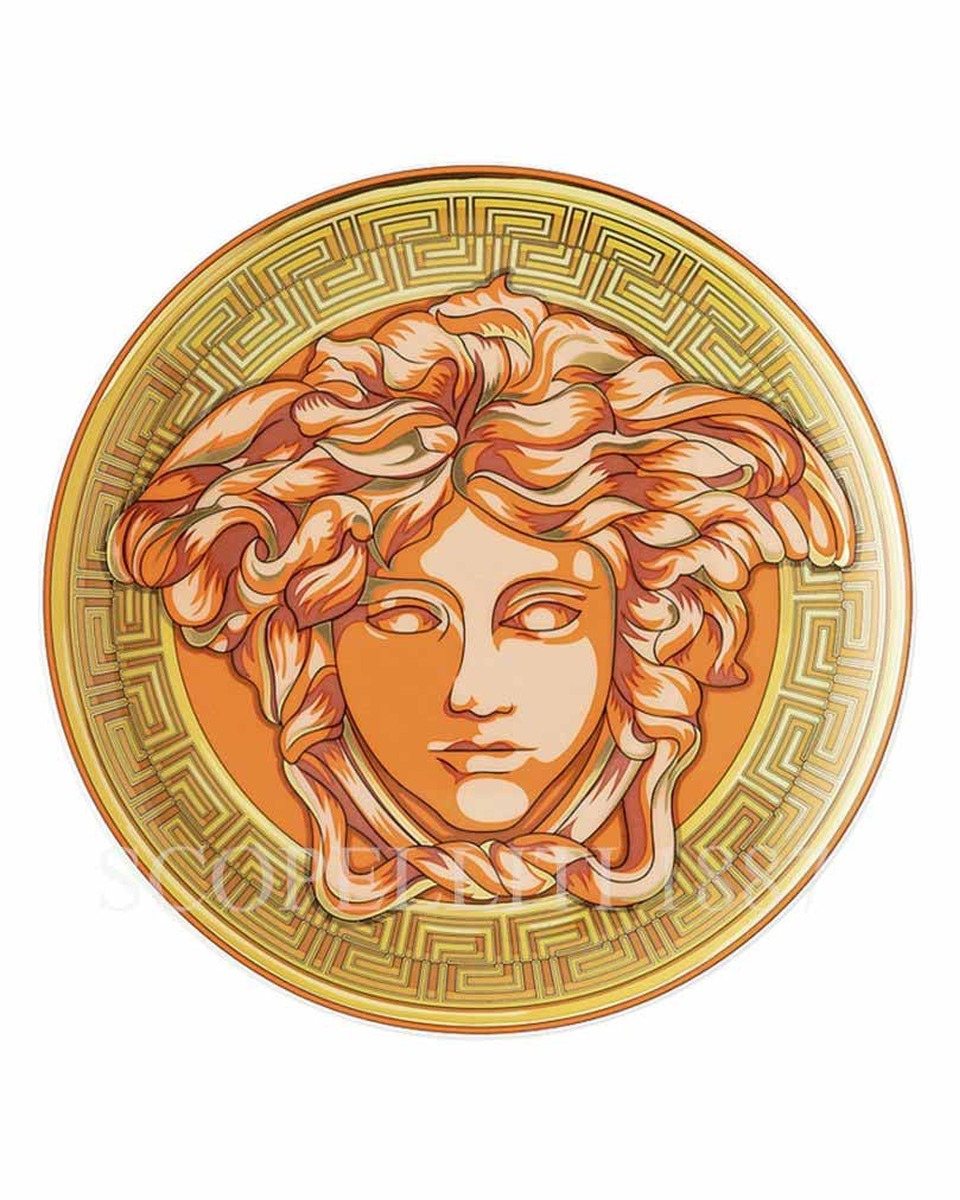 베르사체 머그 with handle 메두사 Amplified 오렌지 Coin Versace Mug with handle Medusa Amplified Orange Coin 01967