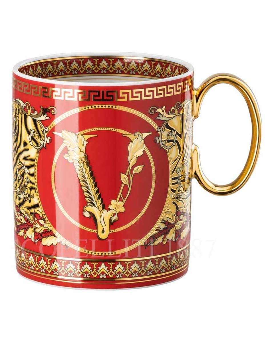 베르사체 머그 Virtus Alphabet with 모노GRAM Versace Mug Virtus Alphabet with Monogram 01968