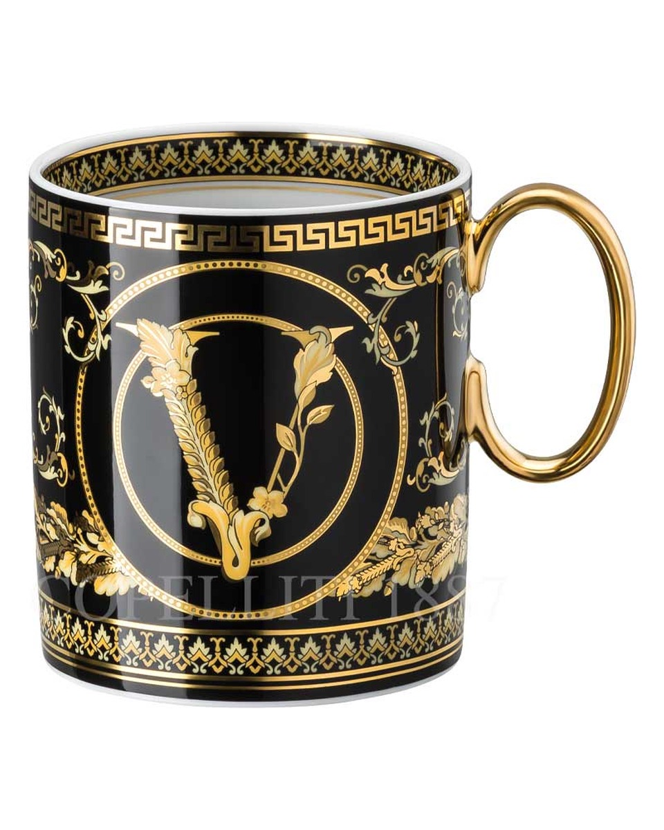 베르사체 머그 Virtus Gala 블랙 Versace Mug Virtus Gala Black 01975