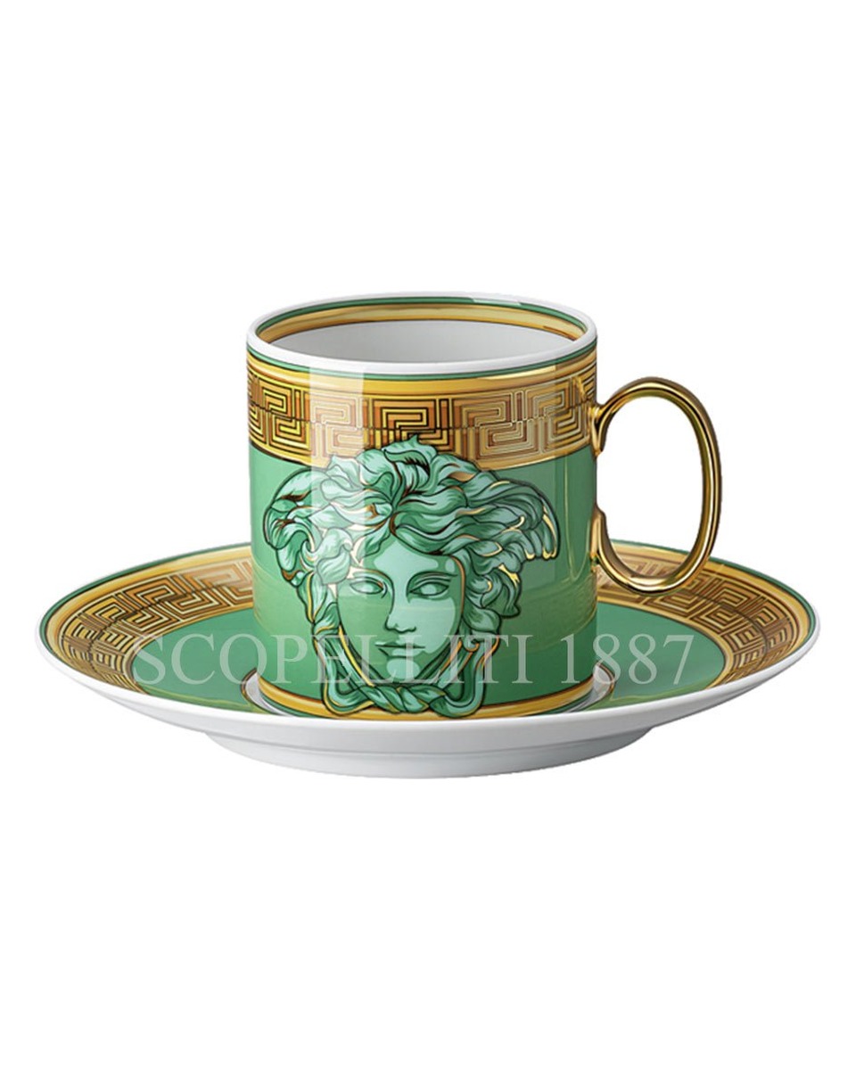베르사체 커피잔 메두사 Amplified 그린 Coin Versace Coffee Cup Medusa Amplified Green Coin 02009