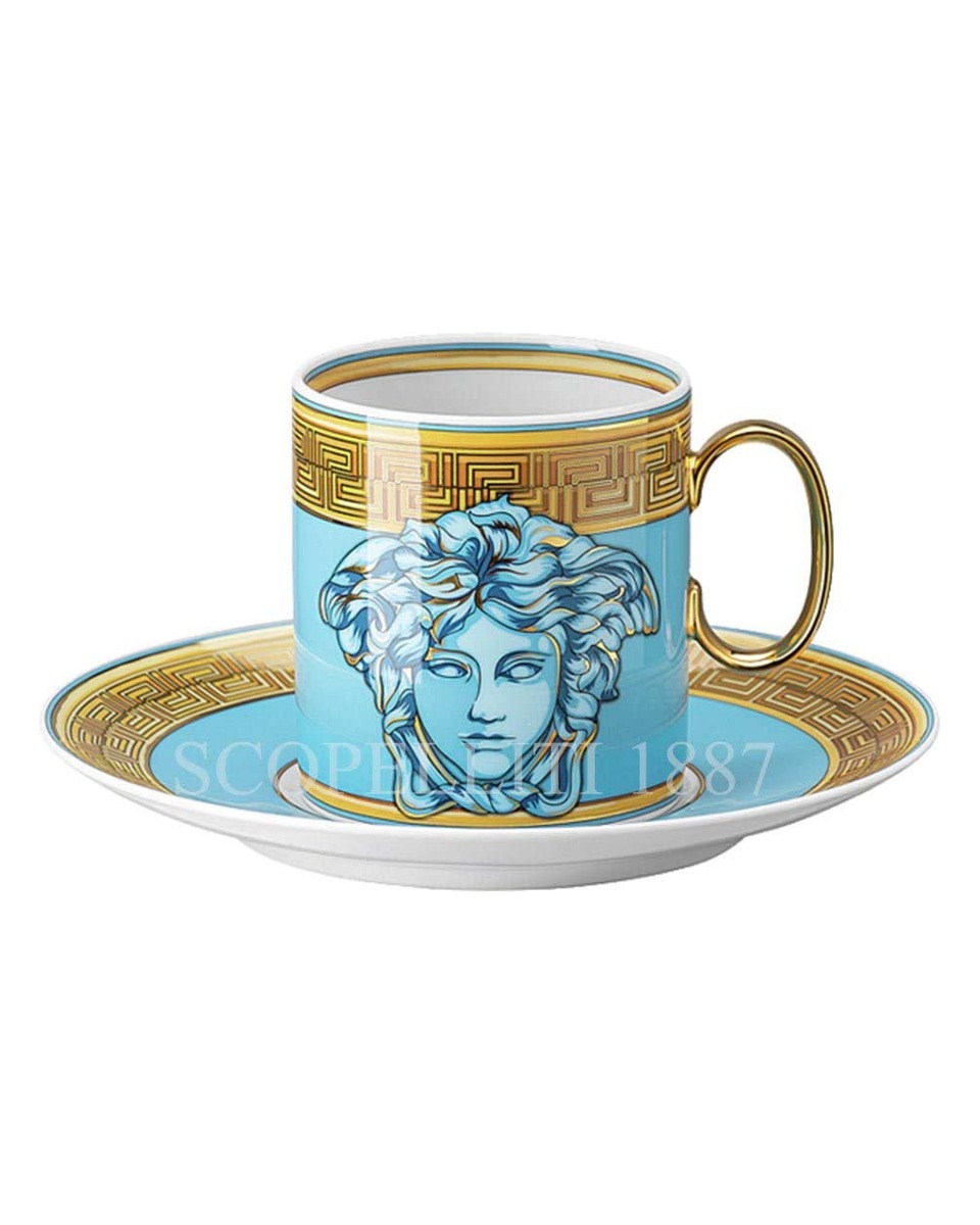 베르사체 커피잔 메두사 Amplified 블루 Coin Versace Coffee Cup Medusa Amplified Blue Coin 02011