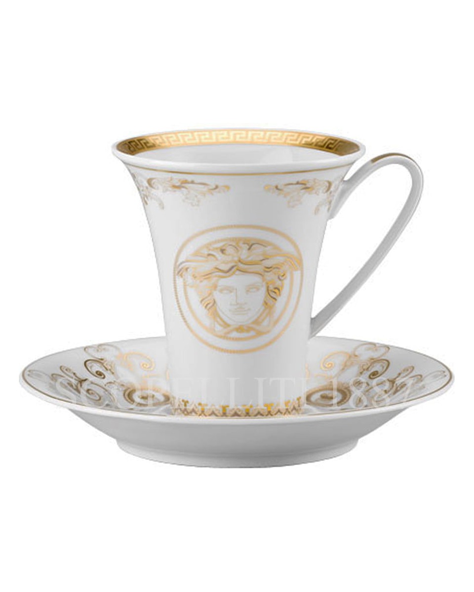 베르사체 Coffee 컵앤소서 메두사 Gala 골드 Versace Coffee Cup and Saucer Medusa Gala Gold 02015