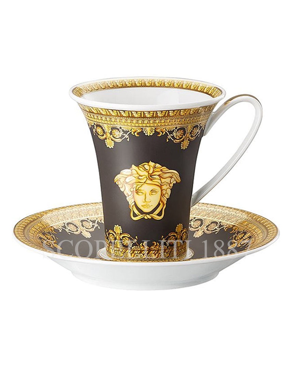 베르사체 커피잔 I love Baroque 블랙 Versace Coffee Cup I love Baroque Black 02019