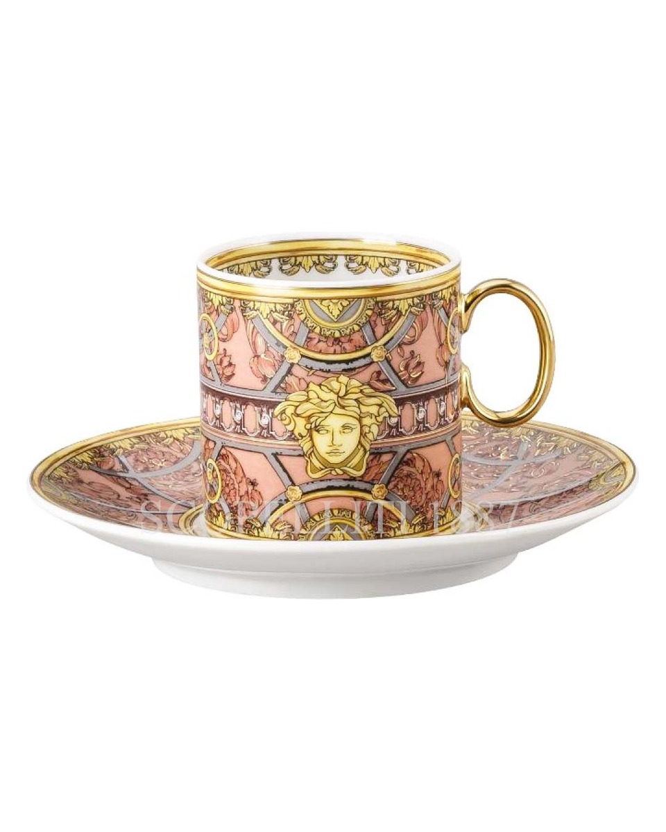 베르사체 Coffee 컵앤소서 Scala del Palazzo 로즈 Versace Coffee Cup and Saucer Scala del Palazzo Rose 02023