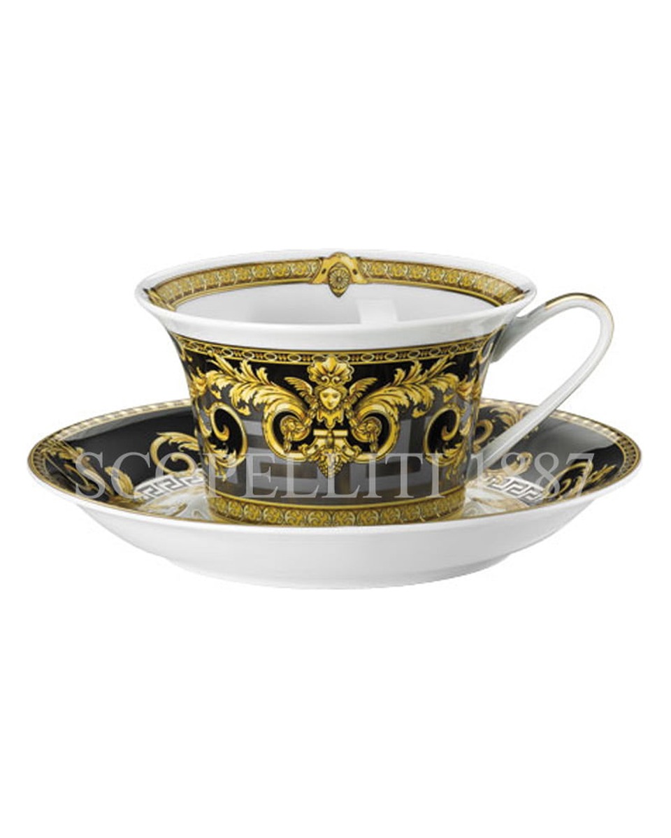 베르사체 티 컵앤소서 Prestige Gala Bleu Versace Tea Cup and Saucer Prestige Gala Bleu 02060