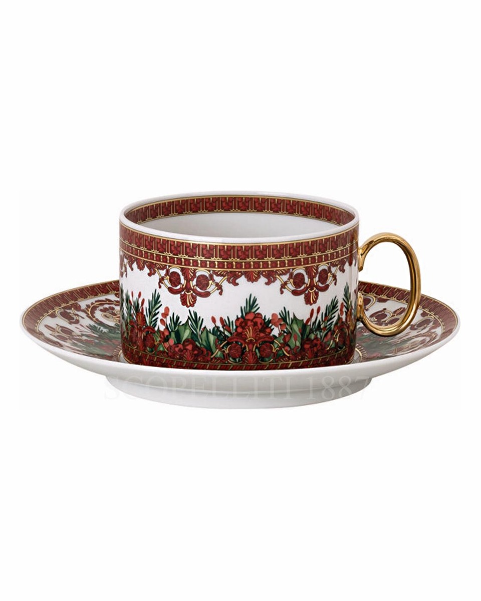 베르사체 티 컵앤소서 I love Baroque 블랙 Versace Tea Cup and Saucer I love Baroque Black 02065