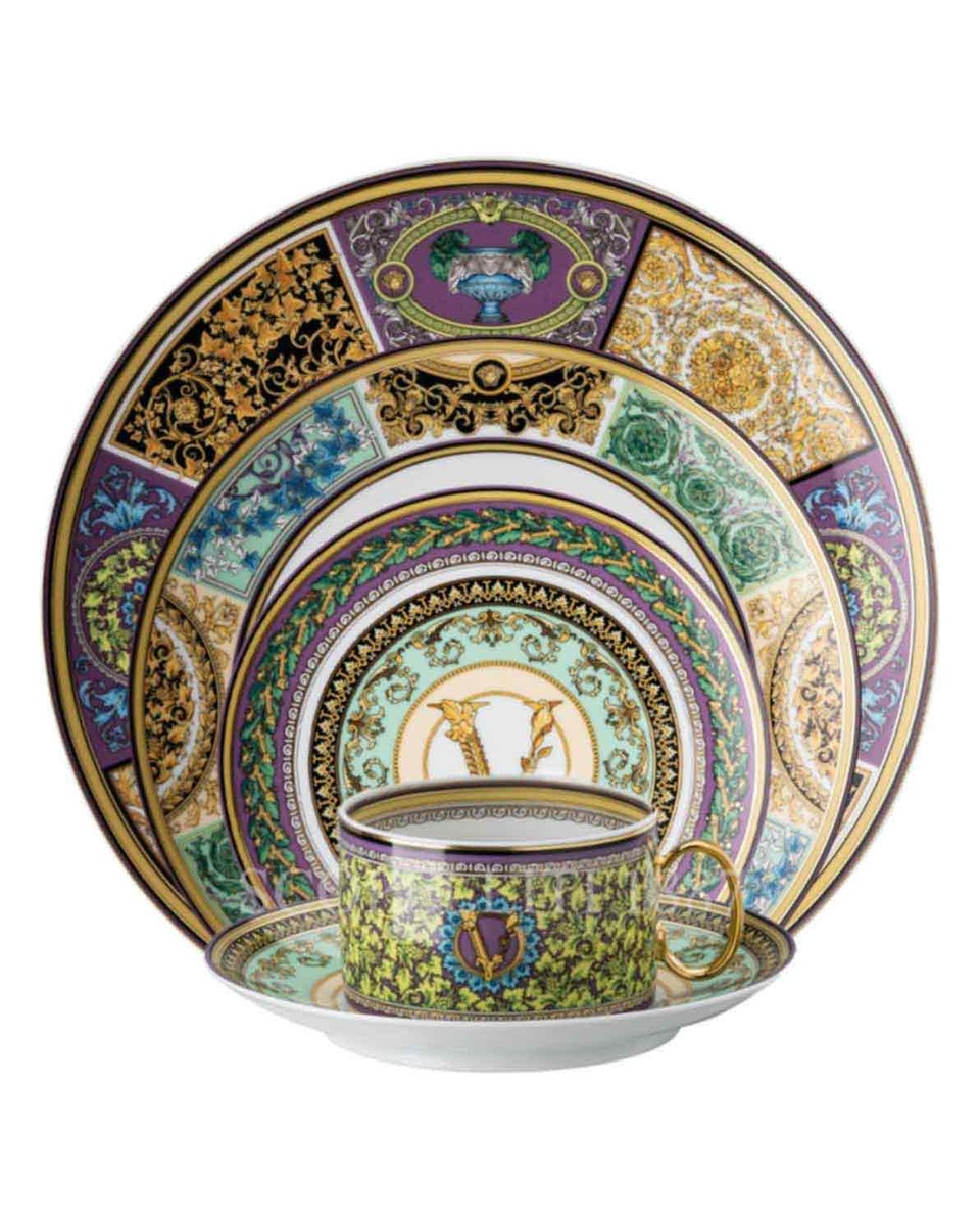 베르사체 Barocco Mosaic NEW 5 피스 P레이스 Setting Versace Barocco Mosaic NEW 5 Piece place Setting 02085