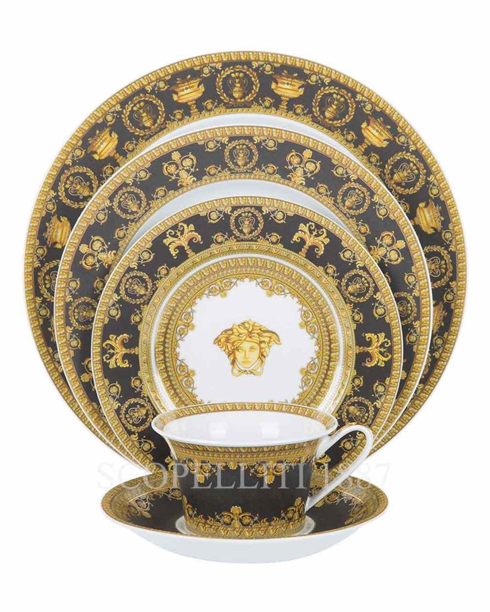 베르사체 I love Baroque 블랙 5 피스 P레이스 Setting Versace I love Baroque black 5 Piece Place Setting 02088
