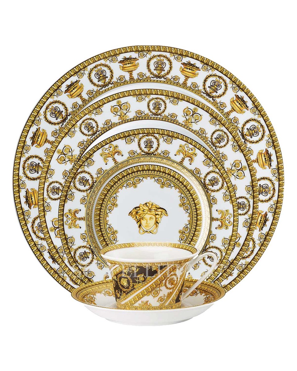 베르사체 I love Baroque 화이트 5 피스 P레이스 Setting Versace I love Baroque white 5 Piece Place Setting 02087