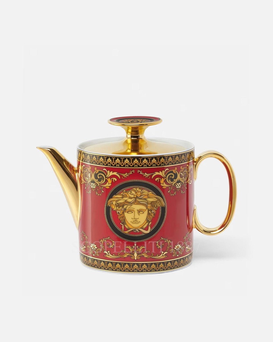 베르사체 티포트 메두사 Red Versace Teapot Medusa Red 02098