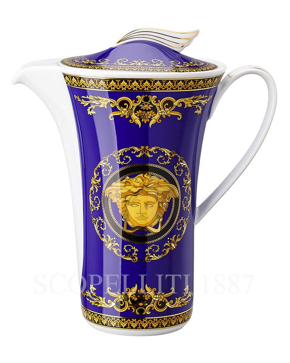 베르사체 Coffee Pot 메두사 Amplified 블루 Coin Versace Coffee Pot Medusa Amplified Blue Coin 02107