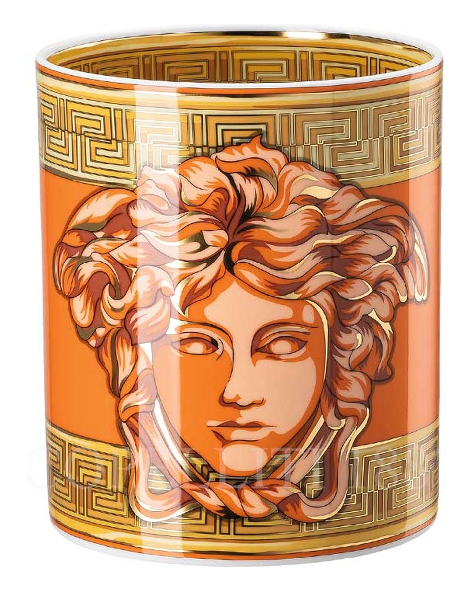 베르사체 에스프레소 컵 메두사 Amplified 오렌지 Coin Versace Espresso Cup Medusa Amplified Orange Coin 02126