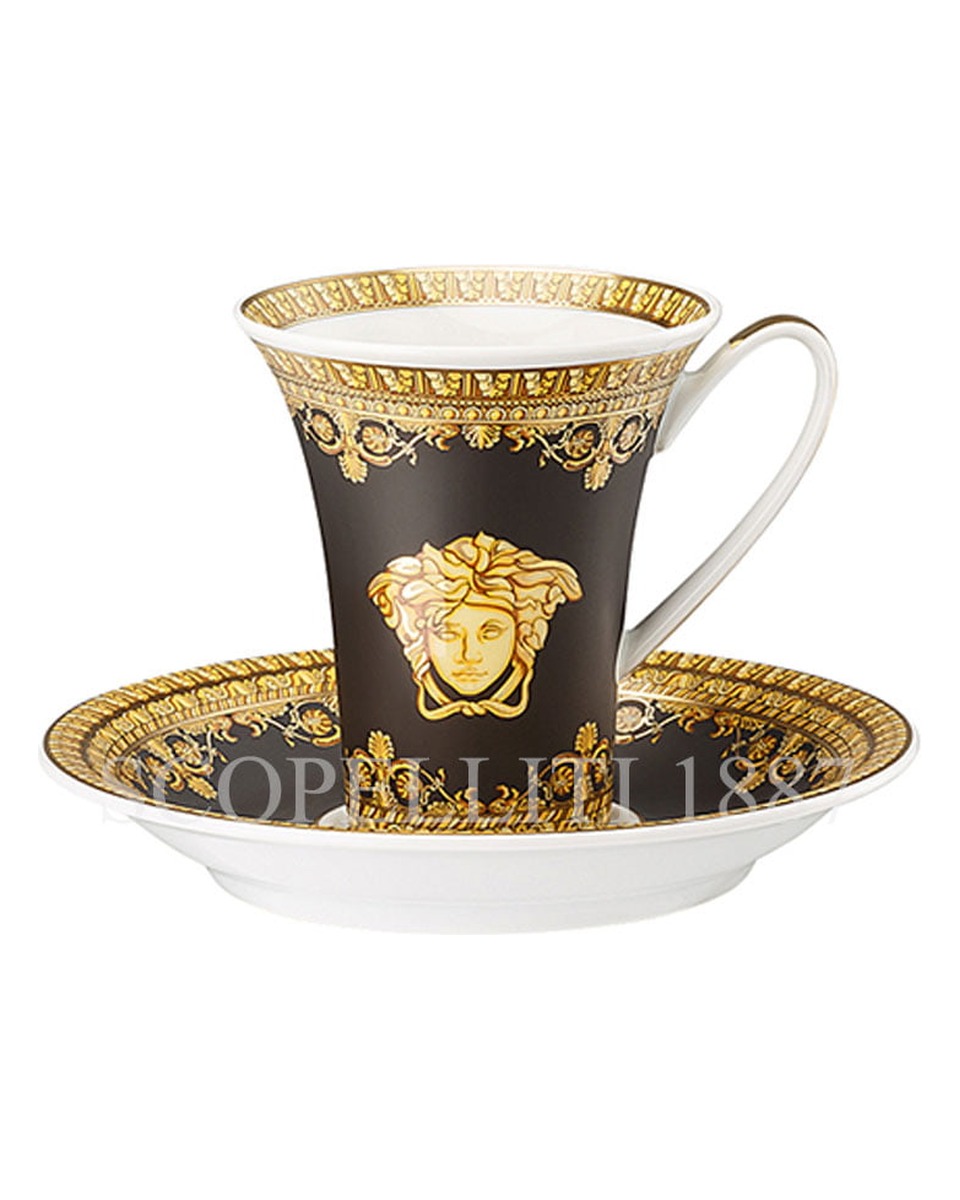 베르사체 에스프레소 컵 I love Baroque 블랙 Versace Espresso Cup I love Baroque Black 02154