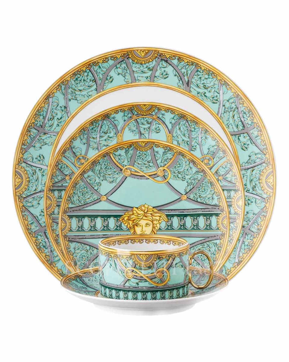 베르사체 라 스칼라 del Palazzo 그린 5 피스 P레이스 Setting Versace La Scala del Palazzo green 5 Piece place Setting 02171