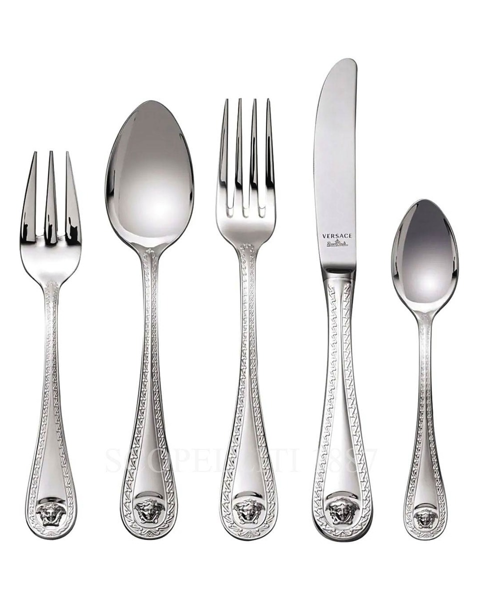 베르사체 30 pcs Gift Set 메두사 커트러리 실버 접시D Versace 30 pcs Gift Set Medusa Cutlery Silver Plated 02177