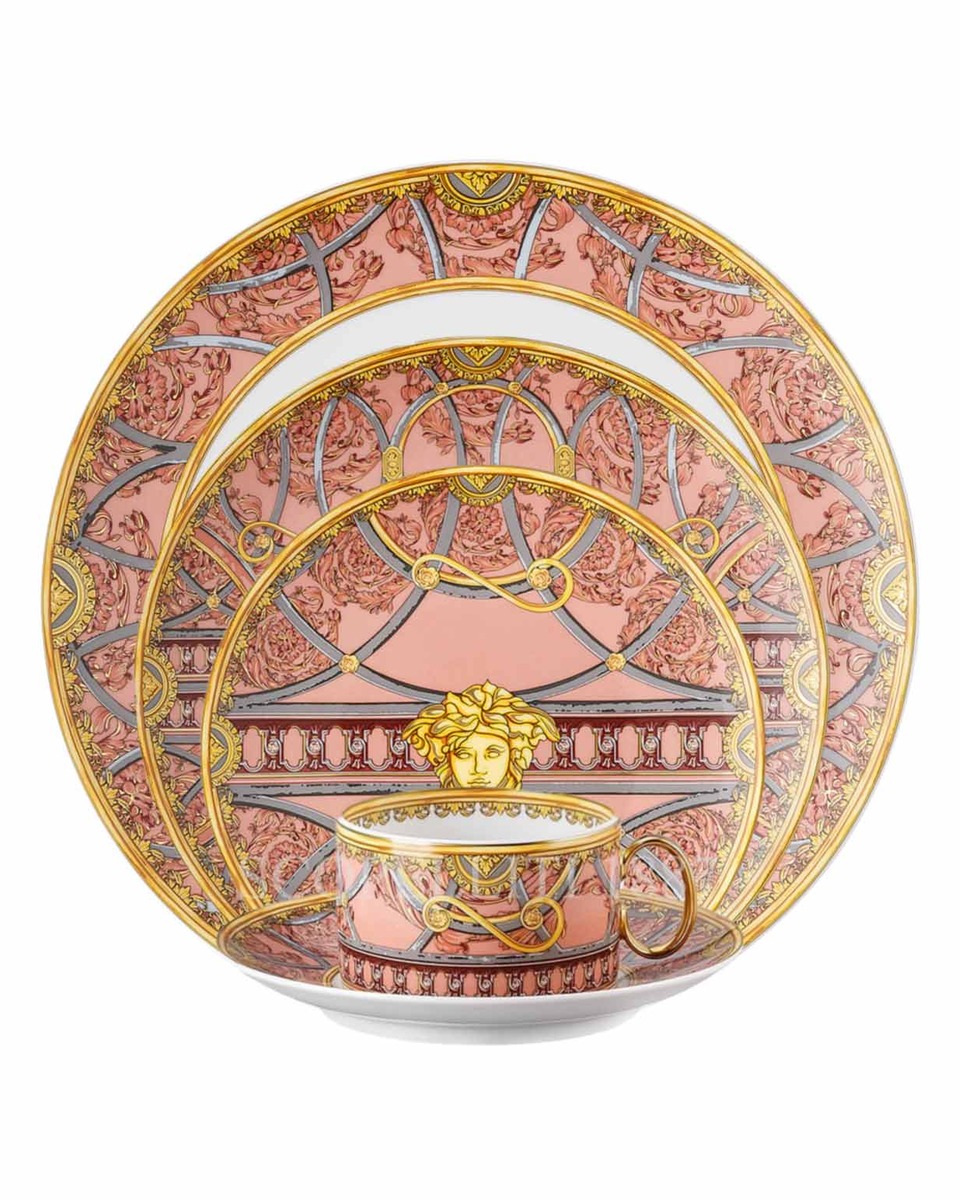 베르사체 라 스칼라 del Palazzo 로즈 5 피스 P레이스 Setting Versace La Scala del Palazzo Rose 5 Piece place Setting 02176