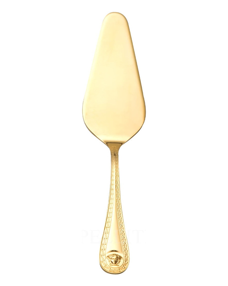 베르사체 케이크 Shovel 메두사 커트러리 골드 접시 Versace Cake Shovel Medusa Cutlery Gold Plated 02180