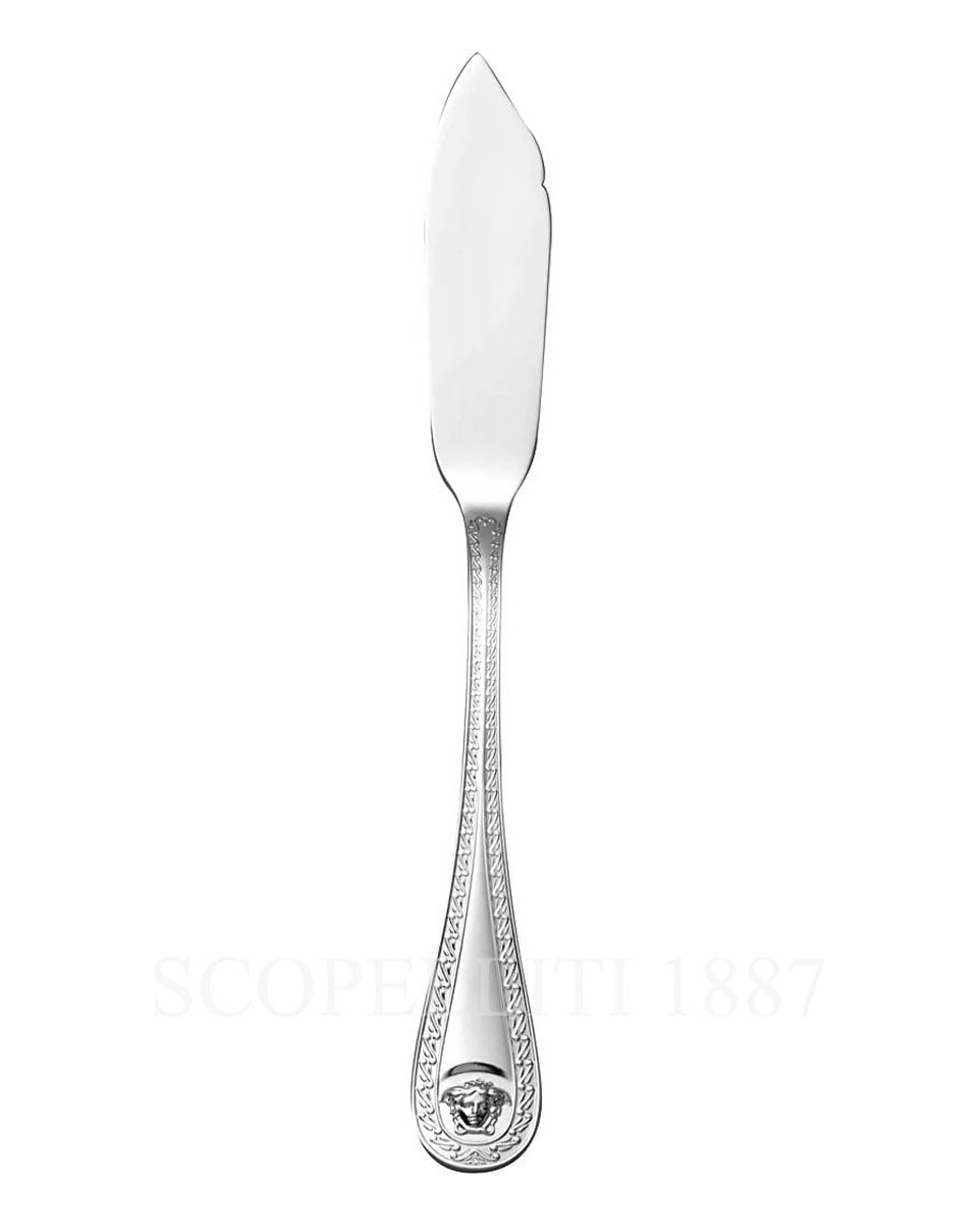 베르사체 Fish 칼 메두사 커트러리 실버 접시D Versace Fish Knife Medusa Cutlery Silver Plated 02198