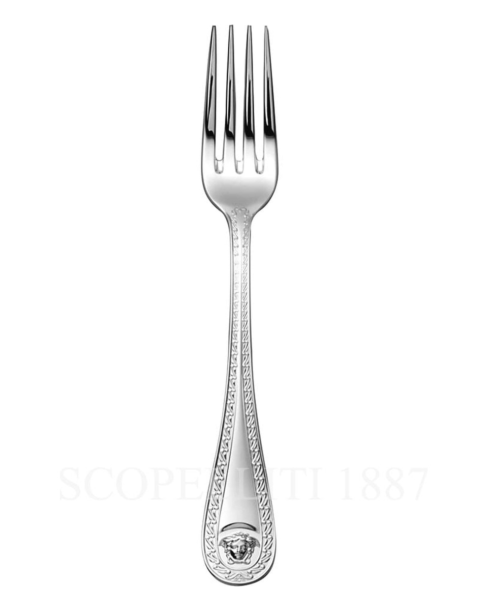 베르사체 Meat Fork 라지 메두사 커트러리 실버 접시D Versace Meat Fork Large Medusa Cutlery Silver Plated 02202