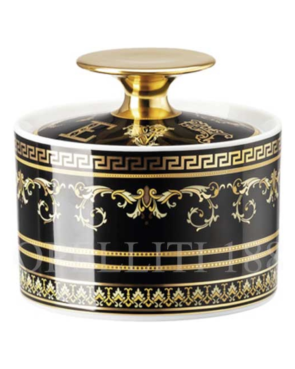 베르사체 Sugar 볼 Virtus Gala 블랙 Versace Sugar Bowl Virtus Gala Black 02231