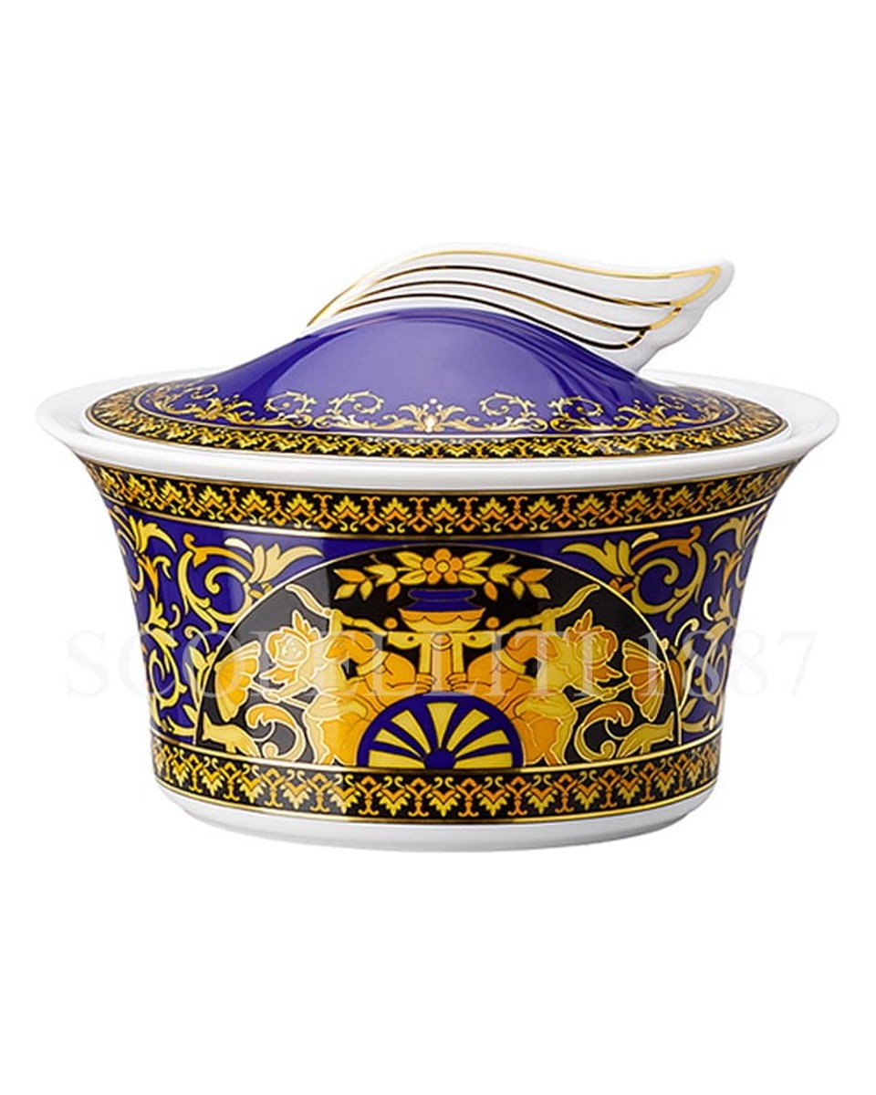 베르사체 Sugar 볼 메두사 블루 Versace Sugar Bowl Medusa Blue 02250