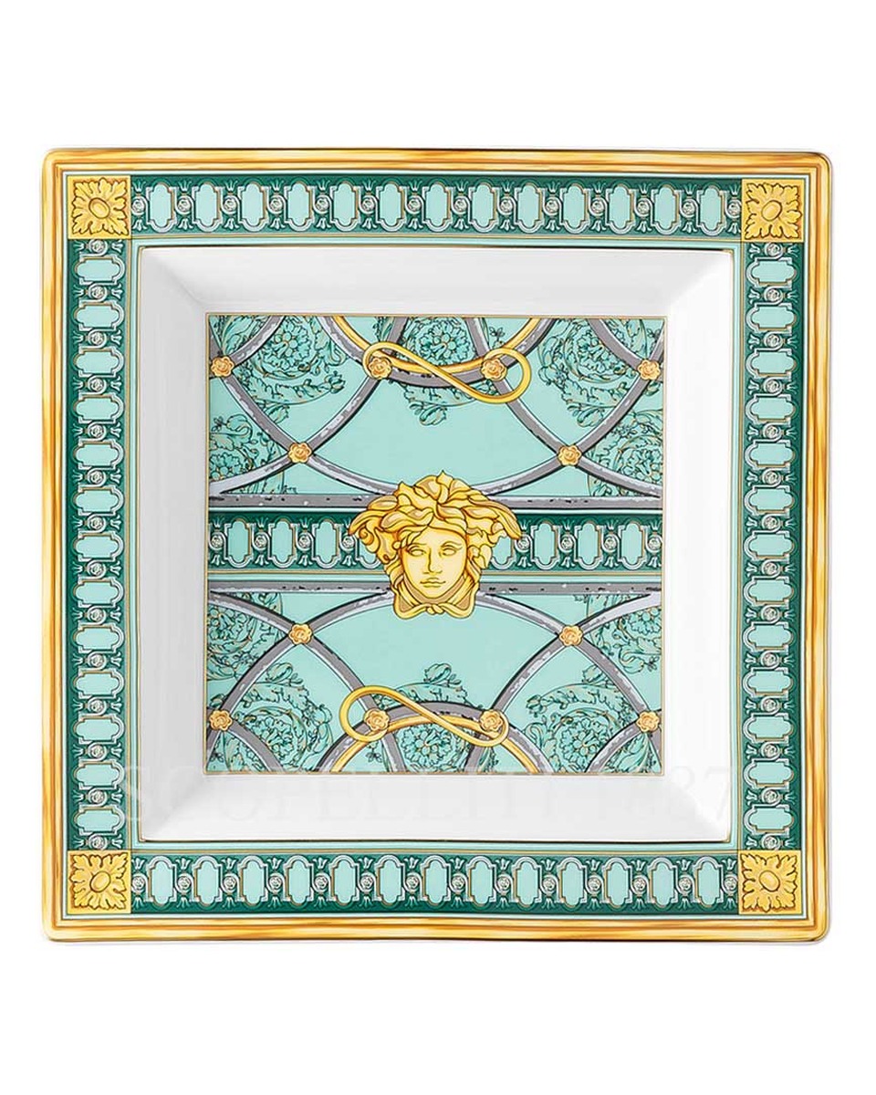 베르사체 디쉬 22 cm Scala del Palazzo 그린 Versace Dish 22 cm Scala del Palazzo Green 02259