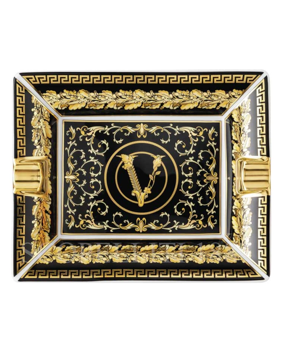 베르사체 ASH트레이 13 cm Virtus Gala 블랙 Versace Ashtray 13 cm Virtus Gala Black 02264