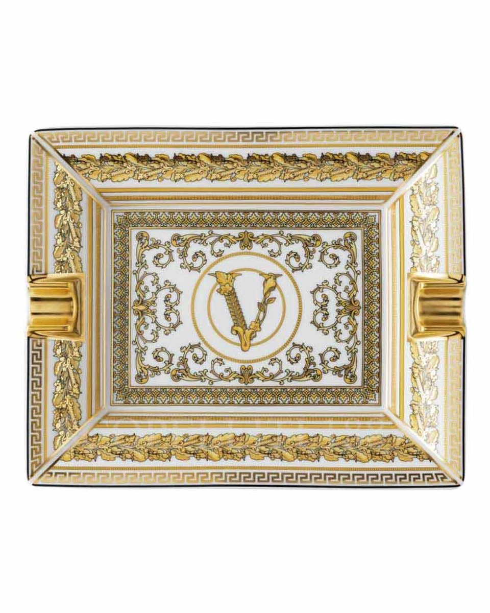 베르사체 ASH트레이 16 cm Virtus Gala 화이트 Versace Ashtray 16 cm Virtus Gala White 02263