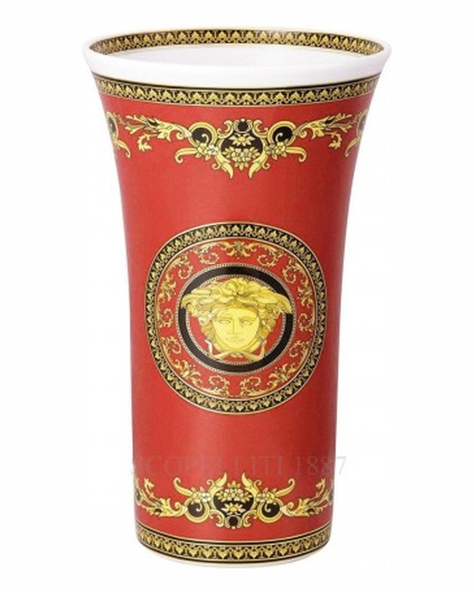 베르사체 메두사 Red 화병 꽃병 26 cm by 로젠탈 Versace Medusa Red Vase 26 cm by Rosenthal 02282