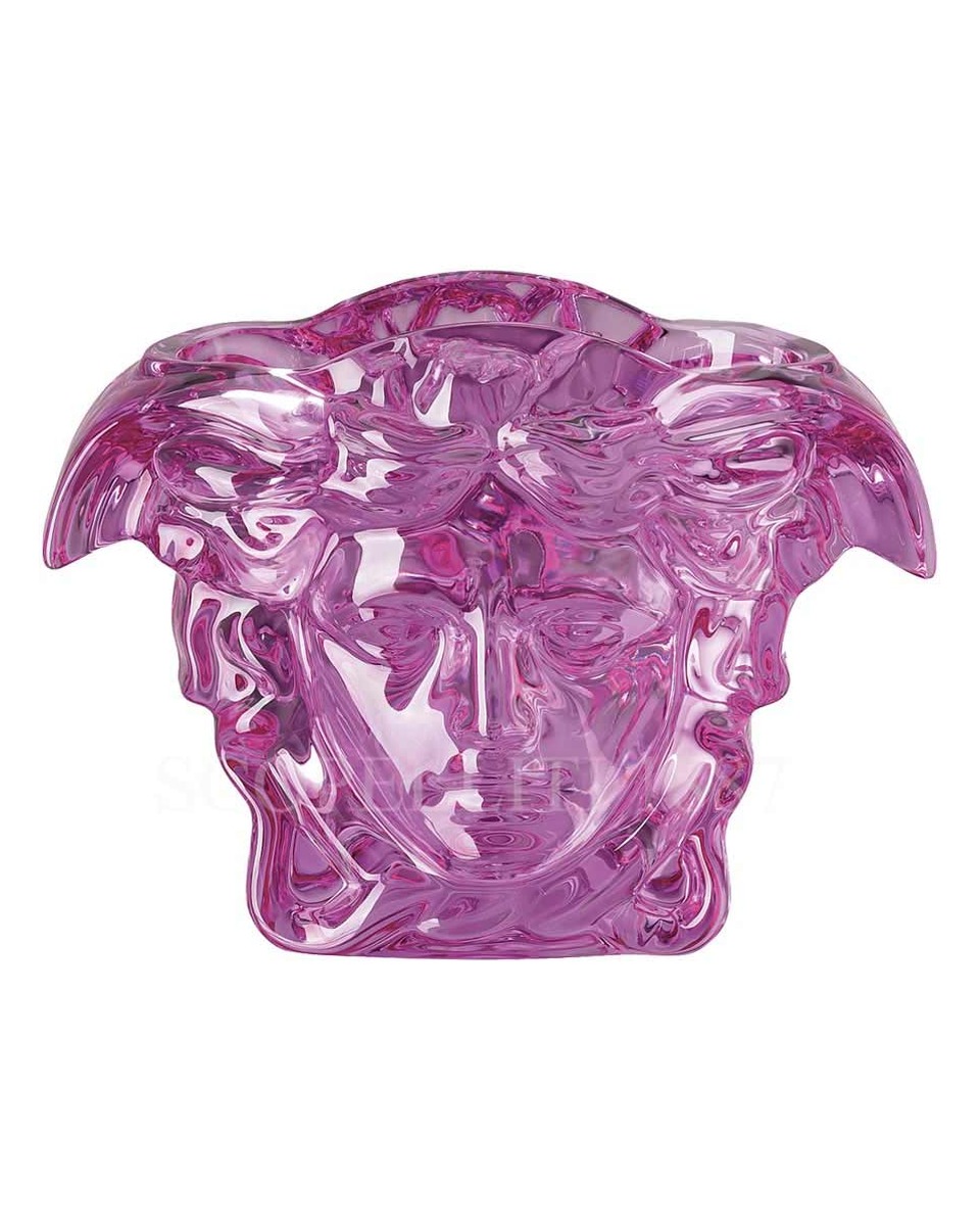 베르사체 NEW 화병 꽃병 19 cm 핑크 메두사 Grande 크리스탈 Versace NEW Vase 19 cm Pink Medusa Grande Crystal 02313