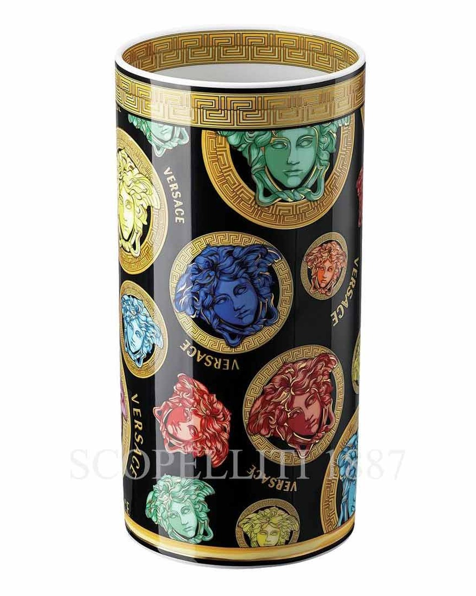 베르사체 NEW 화병 꽃병 24 cm 메두사 Amplified Multicolour Versace NEW Vase 24 cm Medusa Amplified Multicolour 02317