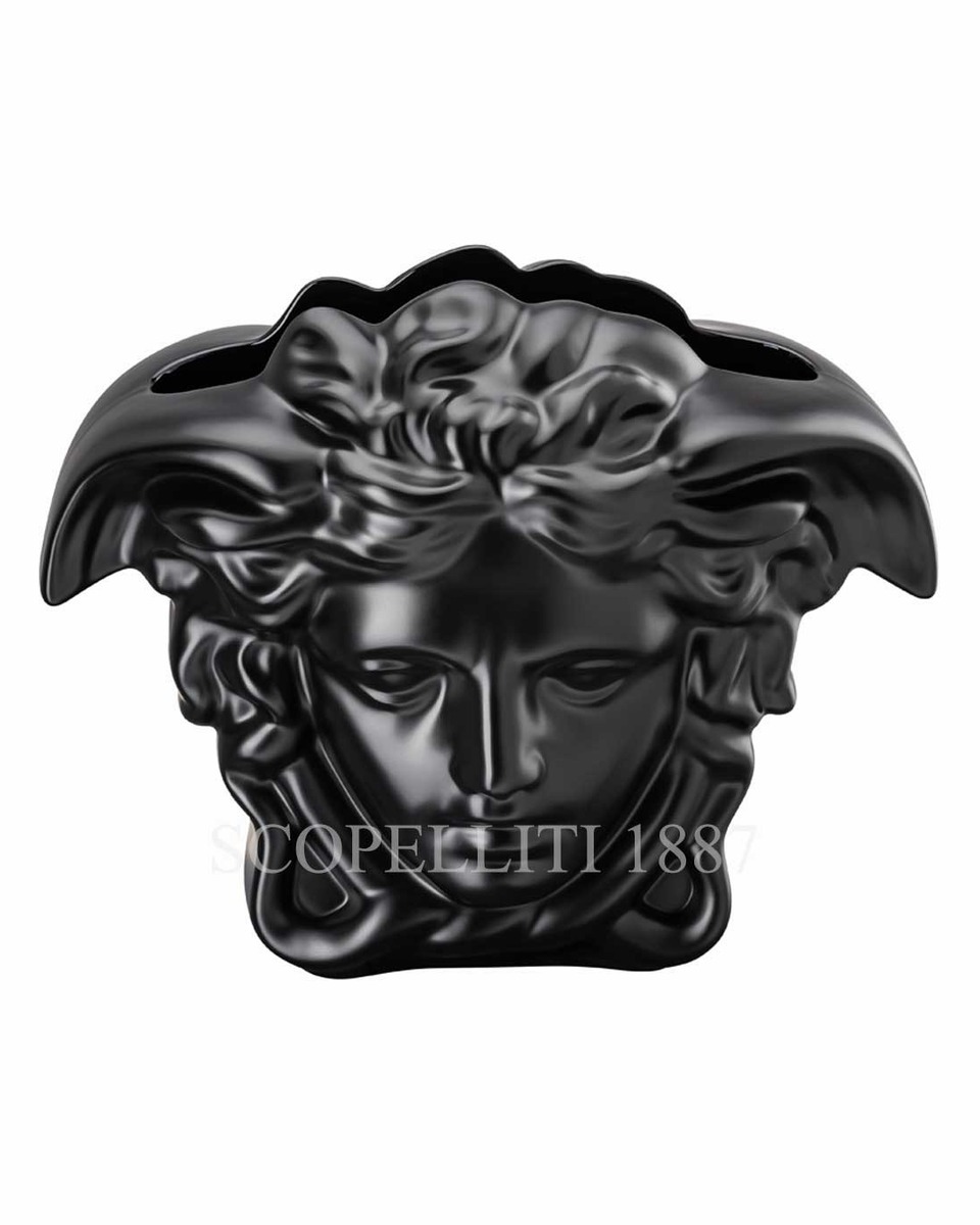 베르사체 화병 꽃병 30 cm 블랙 메두사 Grande NEW Versace Vase 30 cm Black Medusa Grande NEW 02333