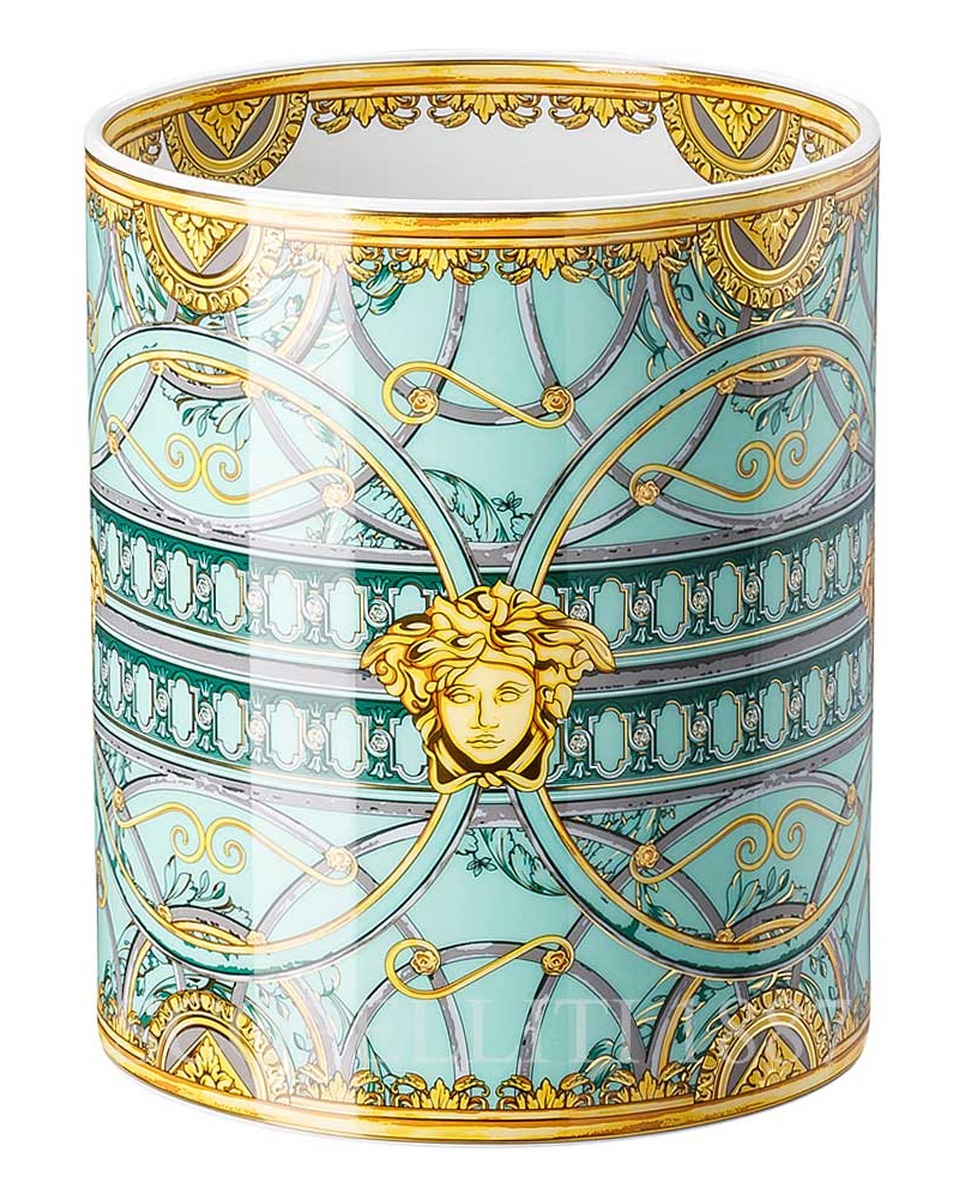 베르사체 화병 꽃병 18 cm Scala Palazzo 그린 Versace Vase 18 cm Scala Palazzo Green 02369