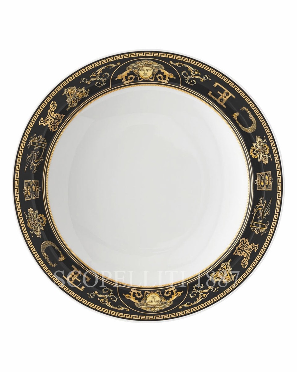 베르사체 파스타접시 Virtus Gala 블랙 Versace Soup Plate Virtus Gala Black 02398